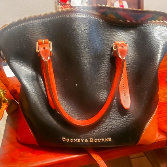 Dooney & Bourke Handbags - Dooney & Bourke Leather Claremont Domed Satchel